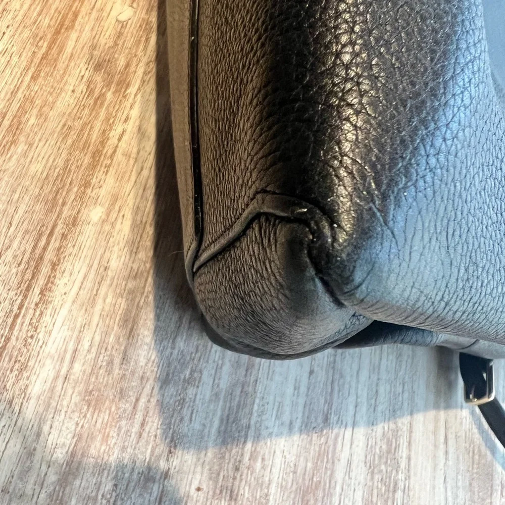 Large Pebbled Leather Coach Borough Bag (Rare) - Picture 4 of 16